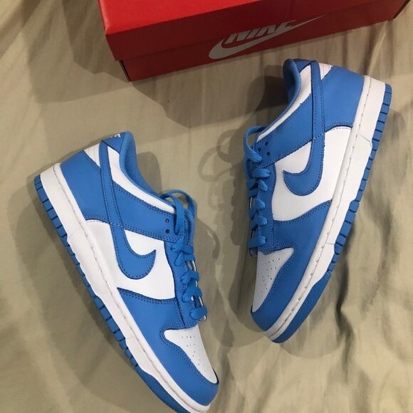 Nike Dunk Low "University Blue" trendy sneakers men's size - Picture 4 of 5